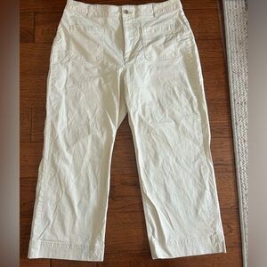 NEVER WORN: OLD NAVY WIDE LEG PANTS IN CREAM, SIZE 14